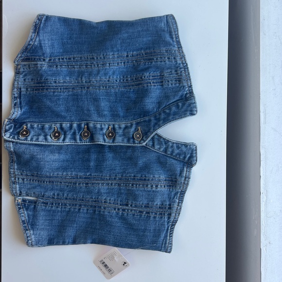 Free People Miray Denim Strapless Top - Picture 6 of 6
